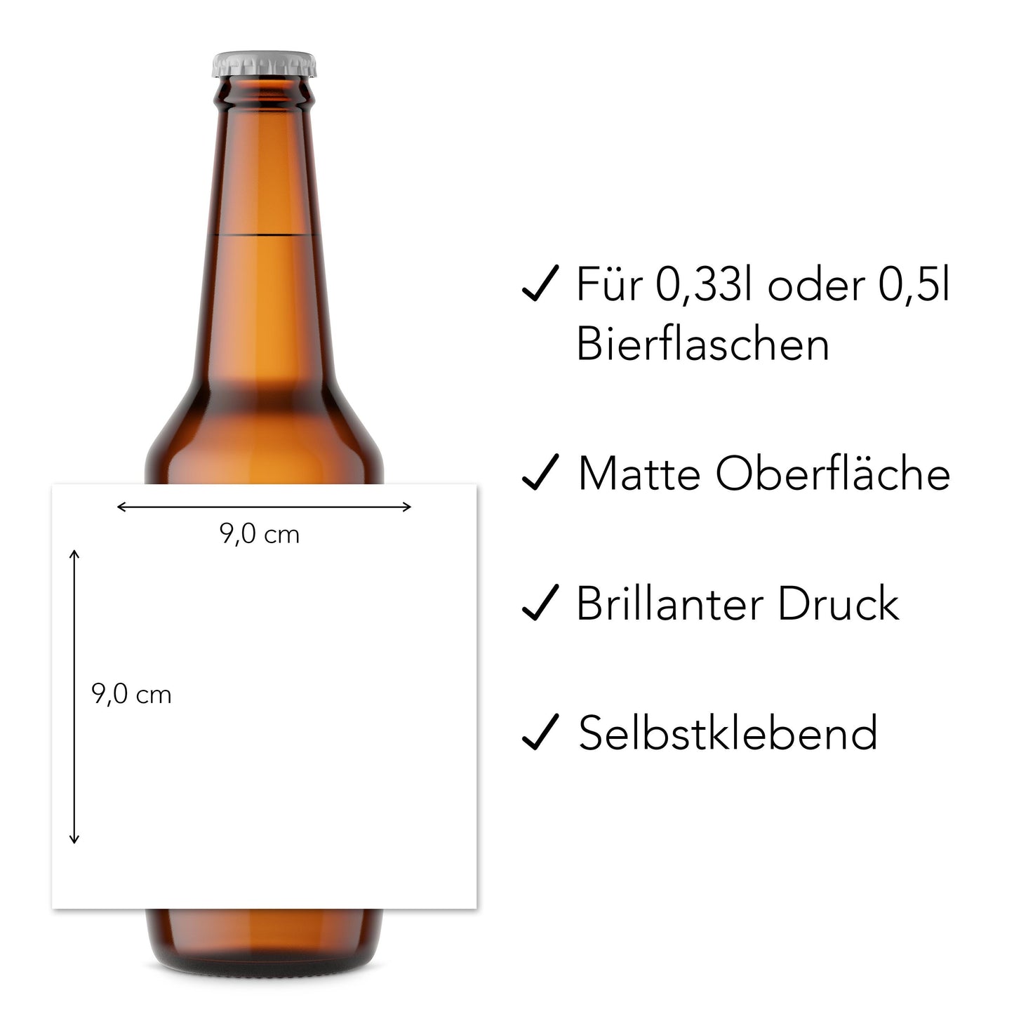 Bier Geschenk Mann Geburtstag Bieretiketten personalisiert Männergeschenk Geburtstagsgeschenk Bierflaschen Etiketten 6 Stück | 9x9 cm