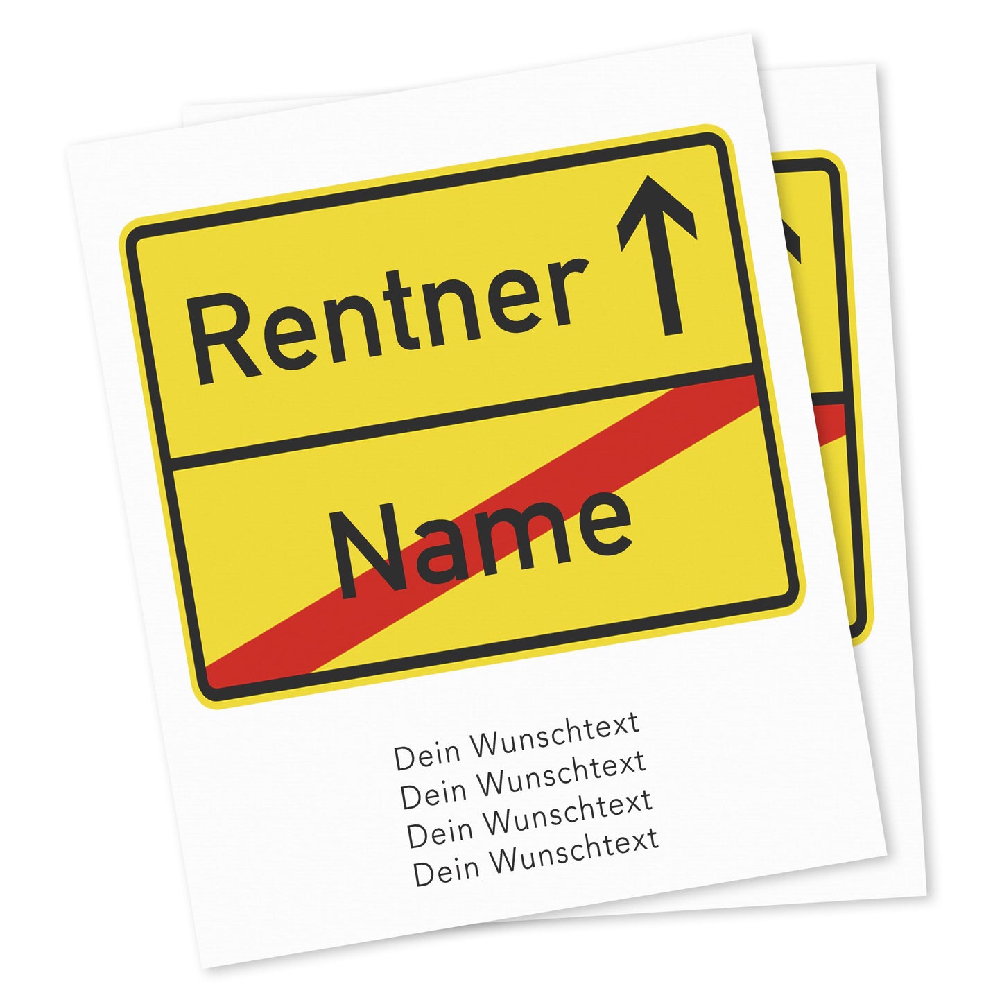 Rente Geschenk Mann Weinetiketten personalisiert Flaschenetikett Rentner Ruhestand selbstklebende Wein Etiketten 2 Stück | 10x12 cm