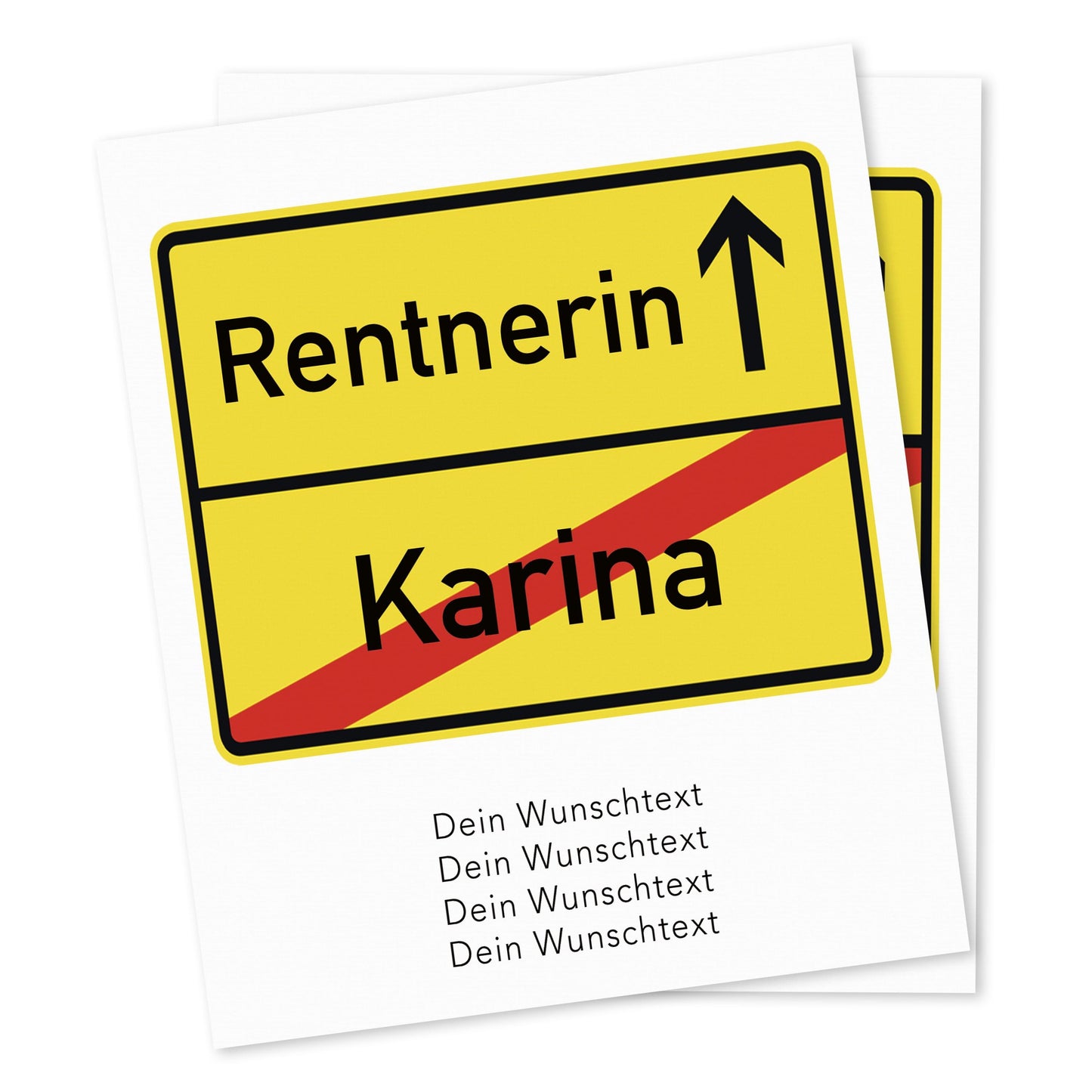 Rente Geschenk Frau Weinetiketten personalisiert Flaschenetikett Rentnerin Ruhestand selbstklebende Wein Etiketten 2 Stück | 10x12 cm