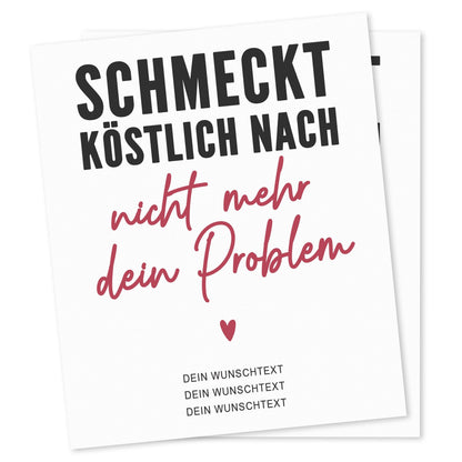 Rente Geschenk Frau Weinetiketten personalisiert Flaschenetikett Bier Rentner Ruhestand selbstklebende Wein Etiketten 2 Stk. | 10x12 cm