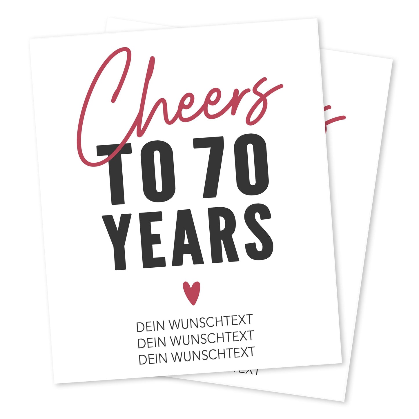 70. Geburtstag Weinetiketten personalisierte Flaschenetiketten Geburtstagsgeschenk Geschenk Wein Etiketten selbstklebend 2 Stück | 10x12 cm