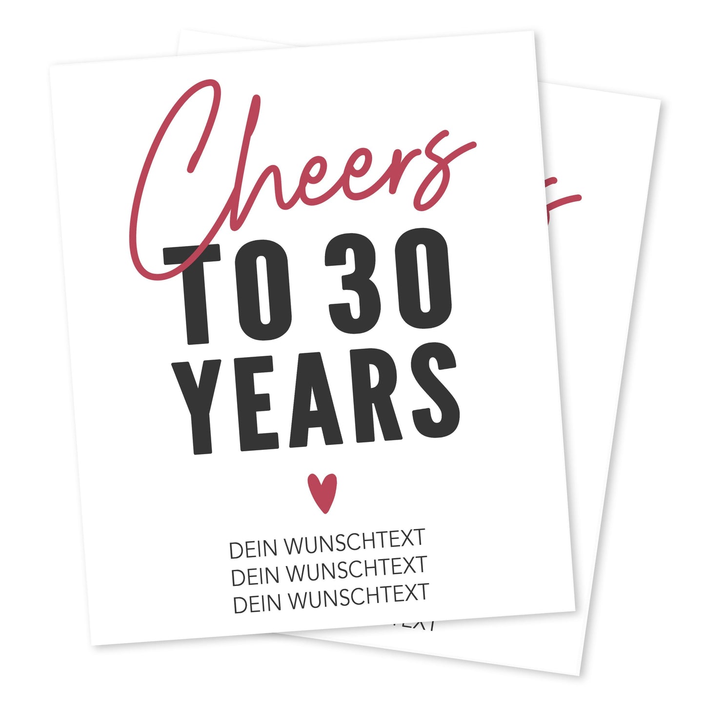 30. Geburtstag Weinetiketten personalisierte Flaschenetiketten Geburtstagsgeschenk Geschenk Wein Etiketten selbstklebend 2 Stück | 10x12 cm