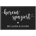 Hereinspaziert Fußmatte personalisiert Einzugsgeschenk Haus Wohnung Einweihungsgeschenk Geschenk Einzug Richtfest für Innen 60x40 cm