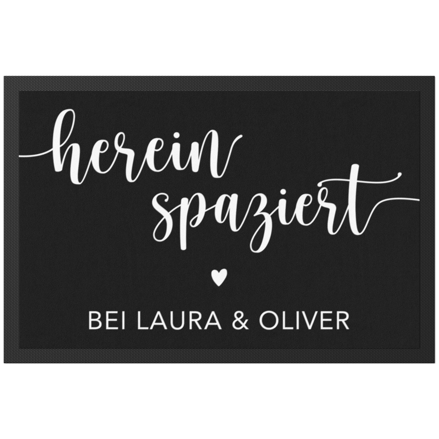 Hereinspaziert Fußmatte personalisiert Einzugsgeschenk Haus Wohnung Einweihungsgeschenk Geschenk Einzug Richtfest für Innen 60x40 cm
