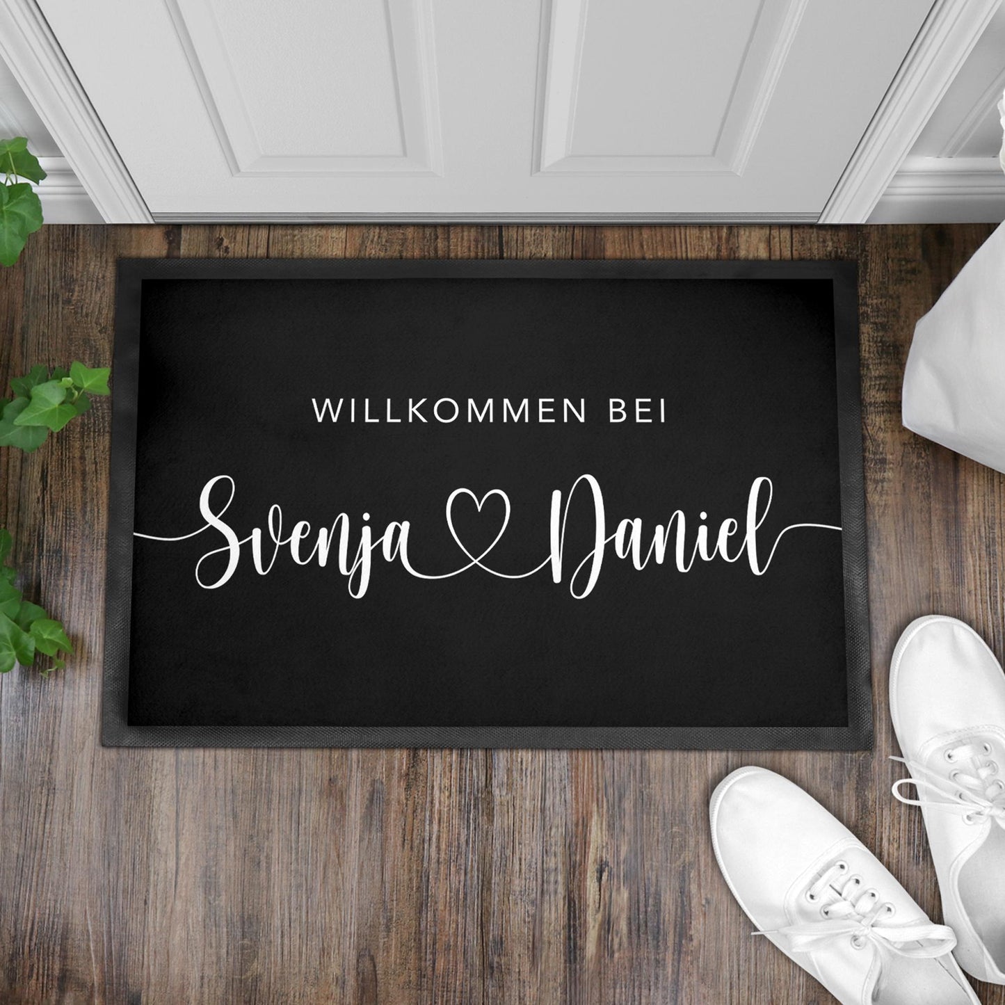 Personalisiert Fußmatte Einzugsgeschenk Wohnung Einweihungsgeschenk Geschenk zum Einzug ins Haus Schmutzfangmatte für Innen 60x40 cm