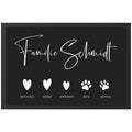 Fußmatte personalisiert Familie Einzugsgeschenk Wohnung Einweihungsgeschenk Geschenk zum Einzug ins Haus Schmutzfangmatte für Innen 60x40 cm