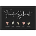 Fußmatte personalisiert Familie Einzugsgeschenk Wohnung Einweihungsgeschenk Geschenk zum Einzug ins Haus Schmutzfangmatte für Innen 60x40 cm