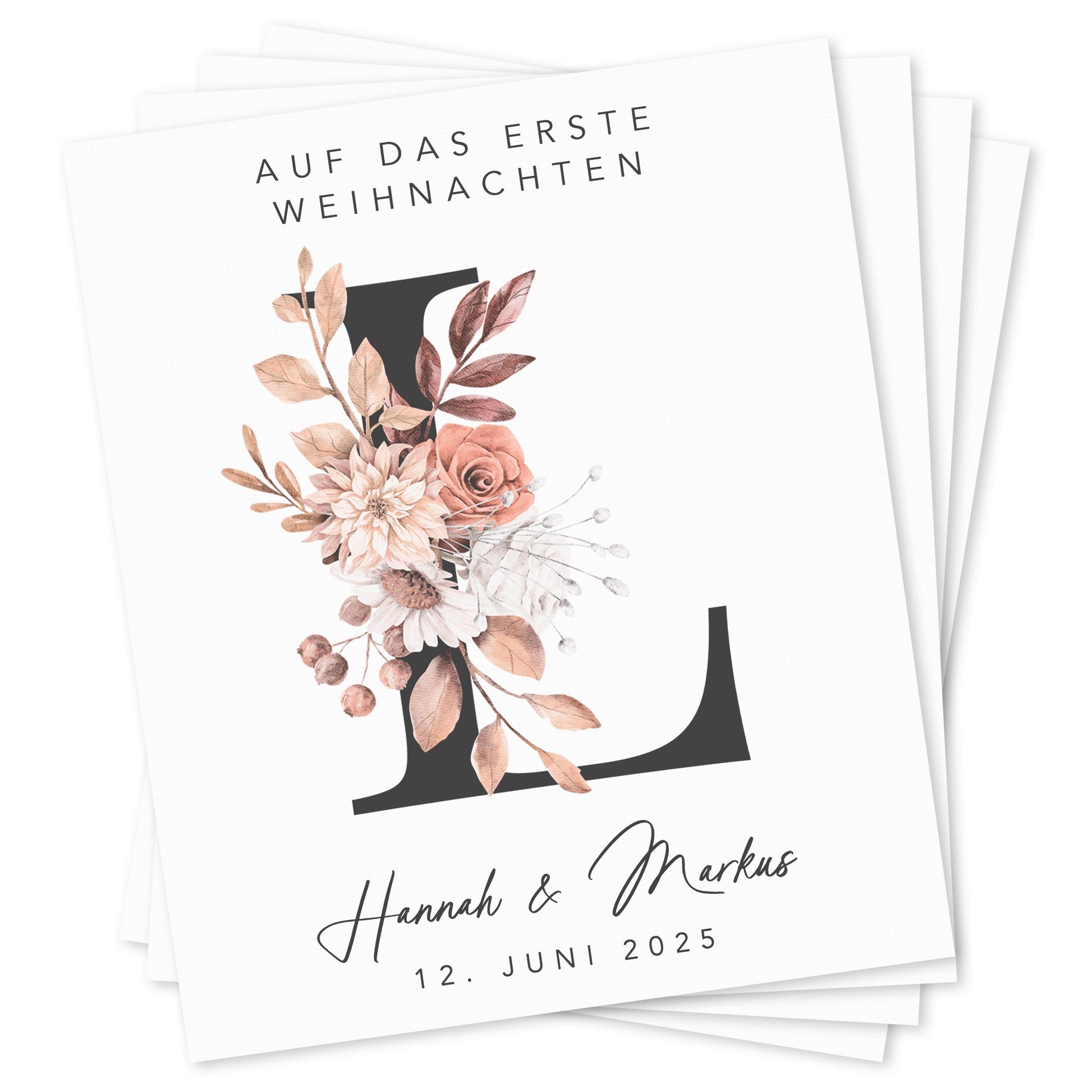 Hochzeitsgeschenk Weinetiketten Hochzeit Meilenstein personalisiert Flaschenetikett Wein Geschenk Etiketten selbstklebend 4 Stück | 10x12 cm