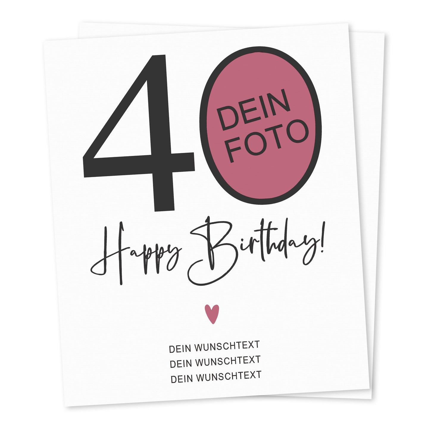 40. Geburtstag Geschenk Weinetiketten personalisierte Flaschenetiketten Foto Geburtstagsgeschenk Etiketten selbstklebend 2 Stück | 10x12 cm