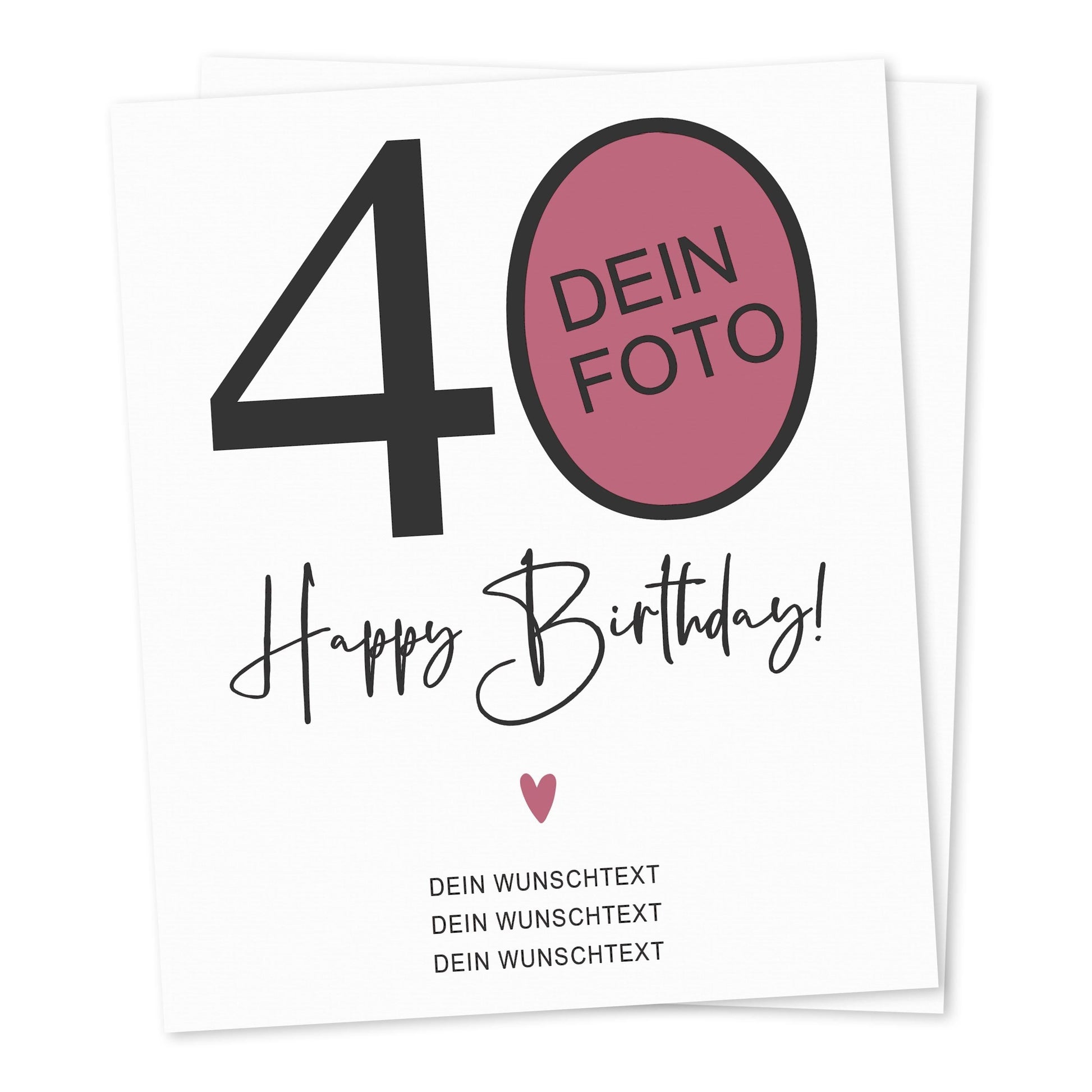 40. Geburtstag Geschenk Weinetiketten personalisierte Flaschenetiketten Foto Geburtstagsgeschenk Etiketten selbstklebend 2 Stück | 10x12 cm
