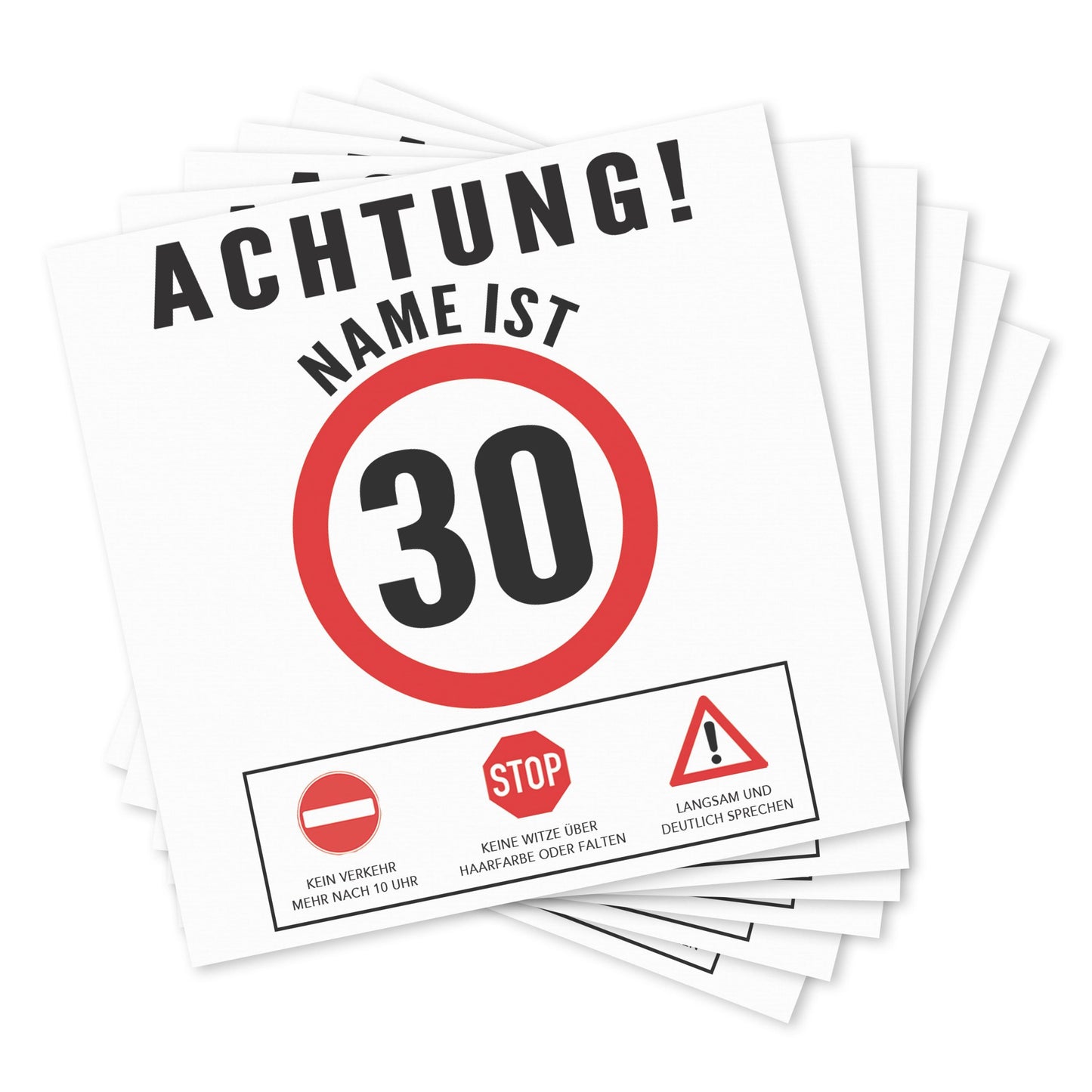 Bier Geschenk Mann 30. Geburtstag Bieretiketten personalisiert Männergeschenk Geburtstagsgeschenk Bierflaschen Etiketten 6 Stück | 9x9 cm