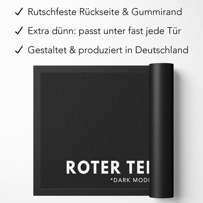 Roter Teppich Fußmatte Innen lustig Geschenk witzige Schmutzfangmatte Einweihungsgeschenk Wohnung Fußabtreter für Innen 60x40 cm