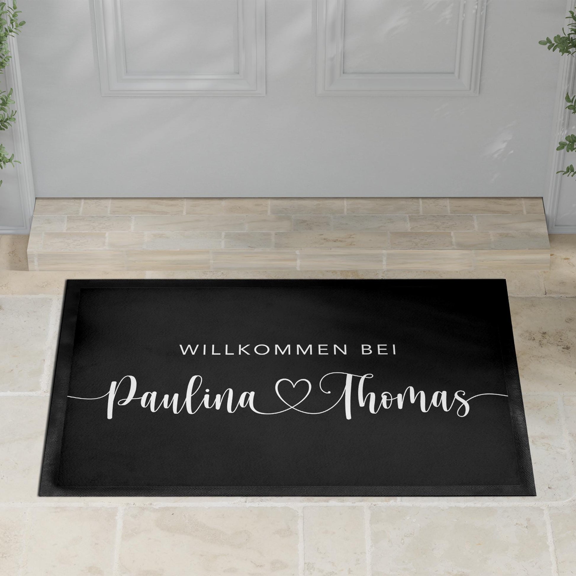 Personalisiert Fußmatte Einzugsgeschenk Wohnung Einweihungsgeschenk Geschenk zum Einzug ins Haus Schmutzfangmatte für Innen 60x40 cm