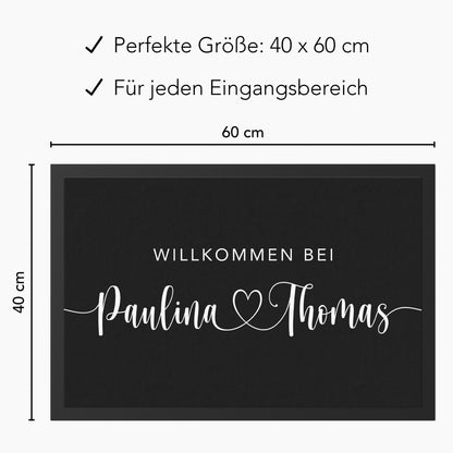 Personalisiert Fußmatte Einzugsgeschenk Wohnung Einweihungsgeschenk Geschenk zum Einzug ins Haus Schmutzfangmatte für Innen 60x40 cm