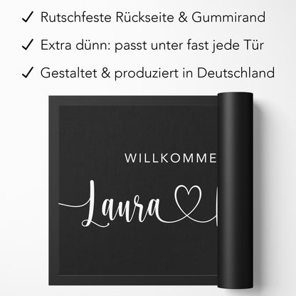 Personalisiert Fußmatte Einzugsgeschenk Wohnung Einweihungsgeschenk Geschenk zum Einzug ins Haus Schmutzfangmatte für Innen 60x40 cm