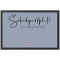 Schuhparkplatz Fußmatte personalisiert Schuhmatte Geschenk Familie Einzugsgeschenk Wohnung Fußabtreter Schmutzfangmatte für Innen 60x40 cm