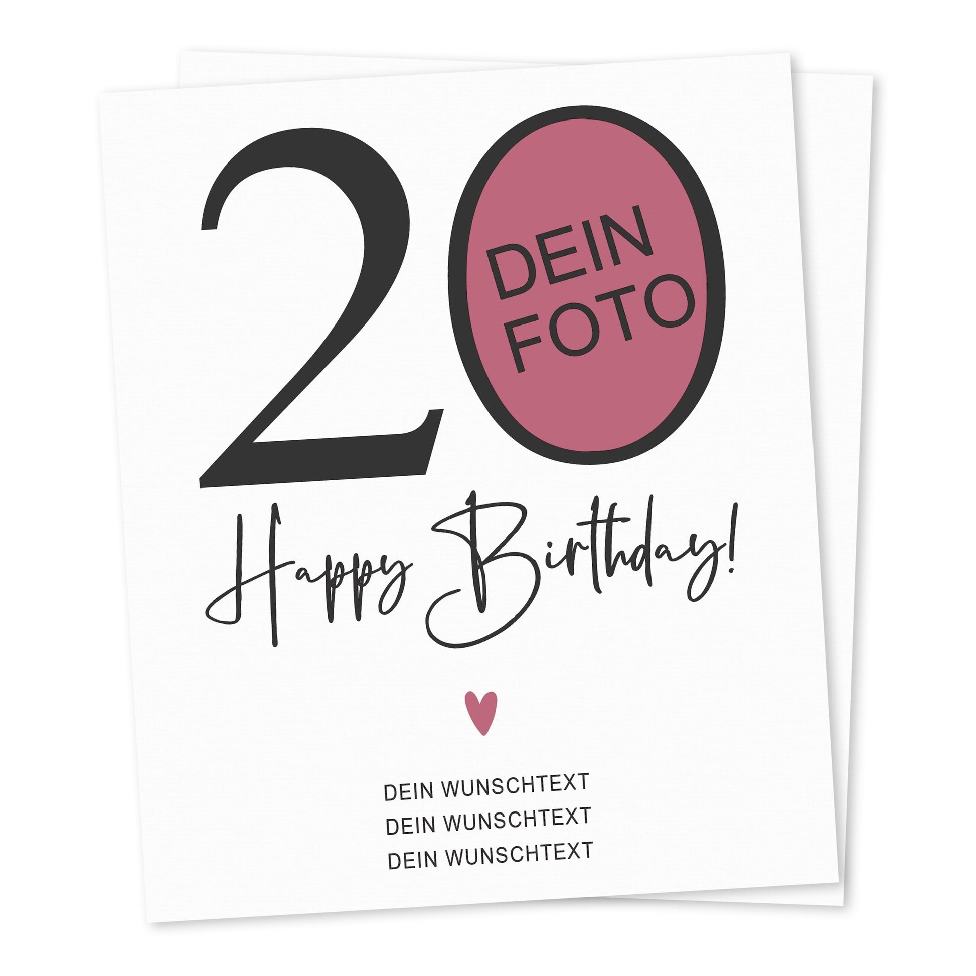 20. Geburtstag Geschenk Weinetiketten personalisierte Flaschenetiketten Foto Geburtstagsgeschenk Etiketten selbstklebend 2 Stück | 10x12 cm