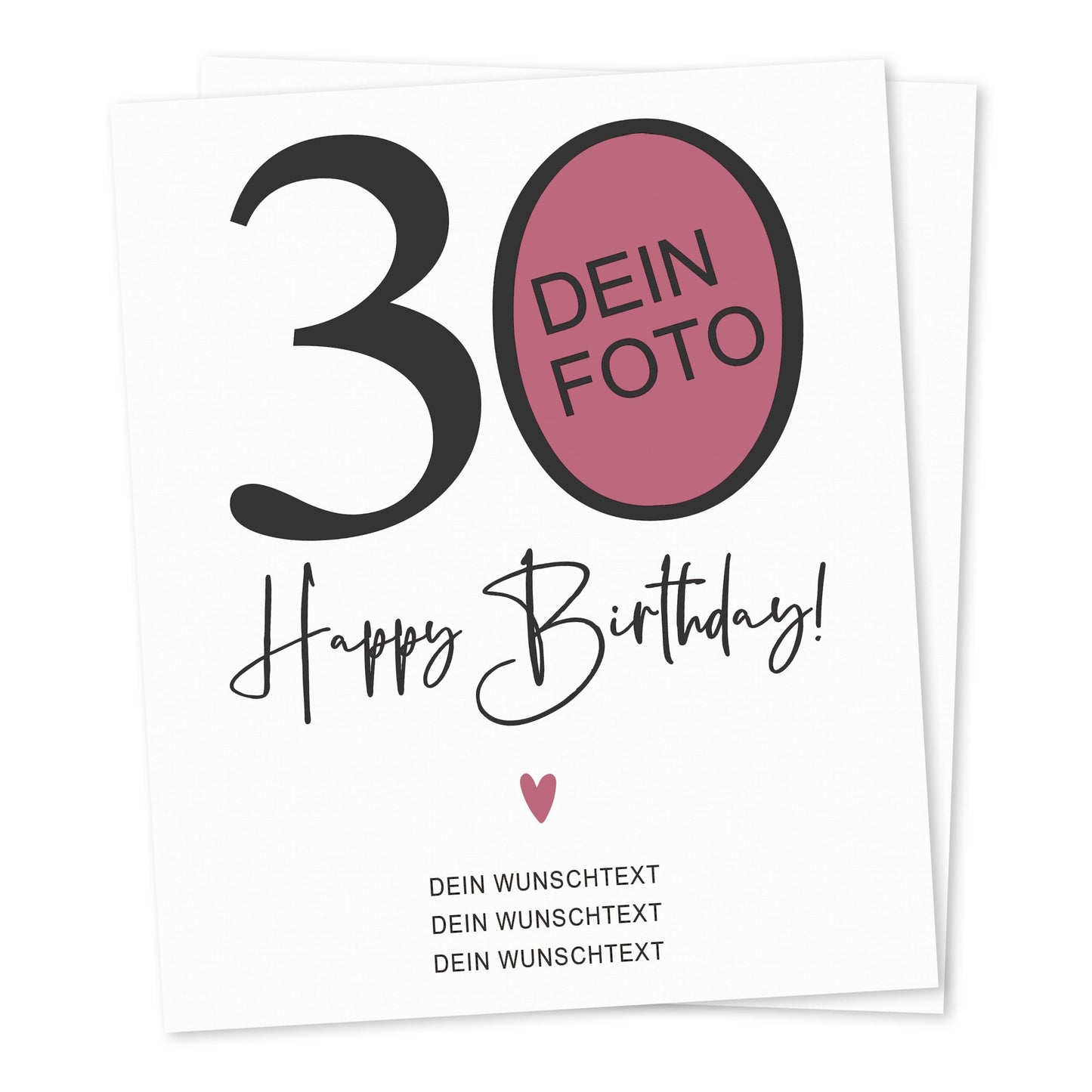 30. Geburtstag Geschenk Weinetiketten personalisierte Flaschenetiketten Foto Geburtstagsgeschenk Etiketten selbstklebend 2 Stück | 10x12 cm