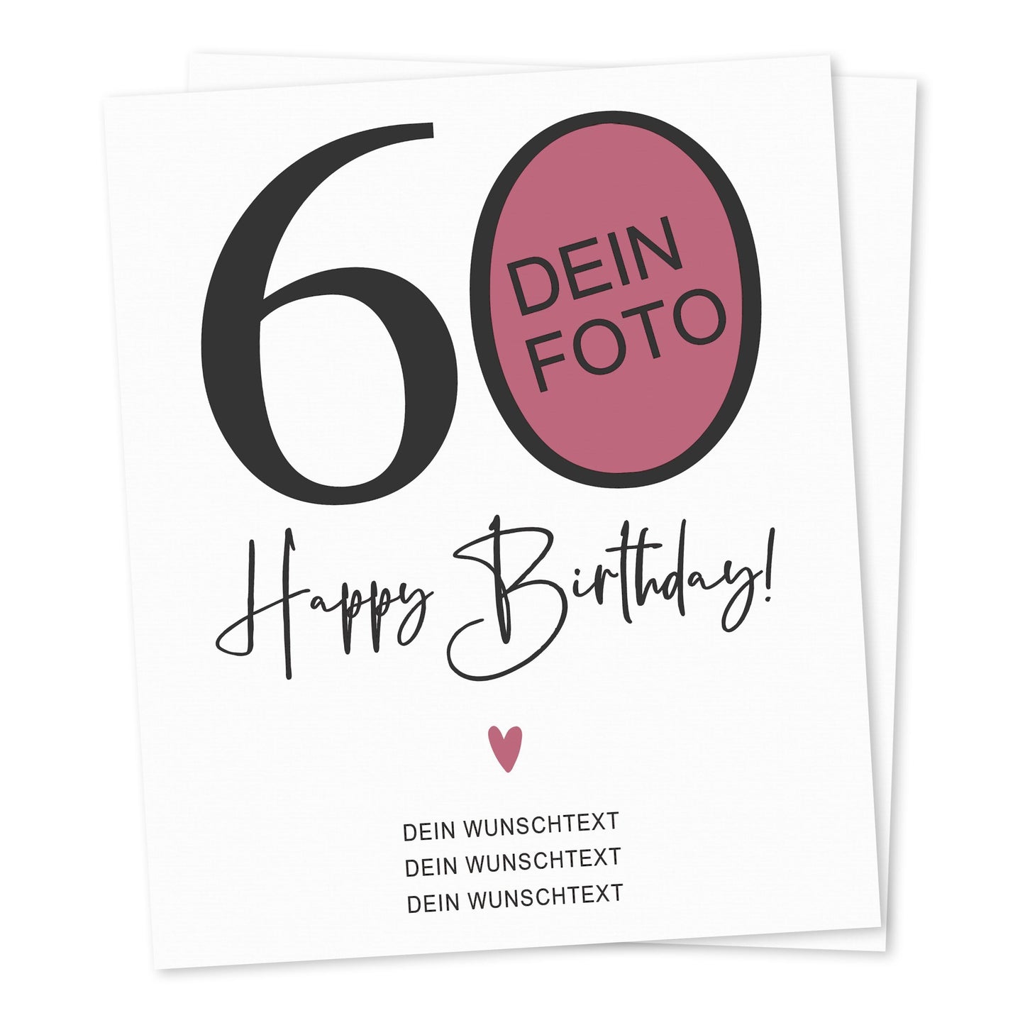 60. Geburtstag Geschenk Weinetiketten personalisierte Flaschenetiketten Foto Geburtstagsgeschenk Etiketten selbstklebend 2 Stück | 10x12 cm