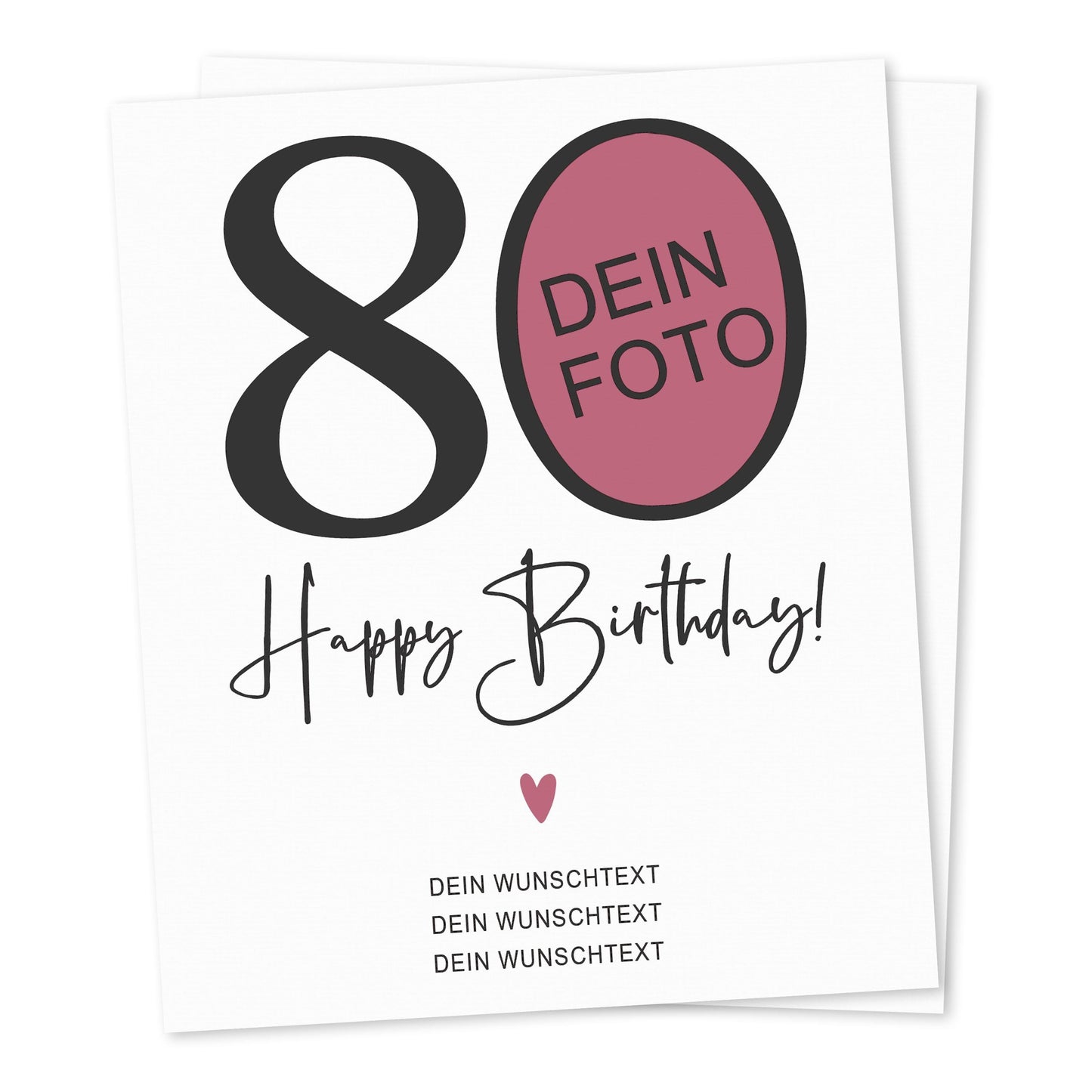 80. Geburtstag Geschenk Weinetiketten personalisierte Flaschenetiketten Foto Geburtstagsgeschenk Etiketten selbstklebend 2 Stück | 10x12 cm