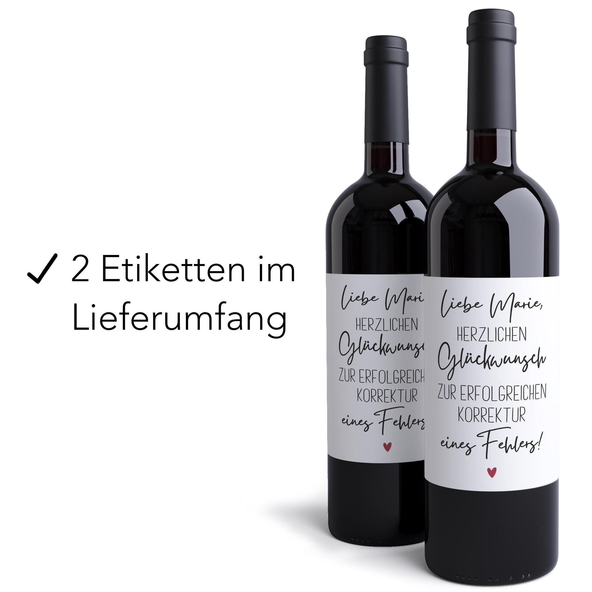 Scheidung Geschenk Scheidungsparty personalisierte Flaschenetiketten Scheidungsgeschenk Wein Etiketten selbstklebend 2 Stück | 10x12 cm