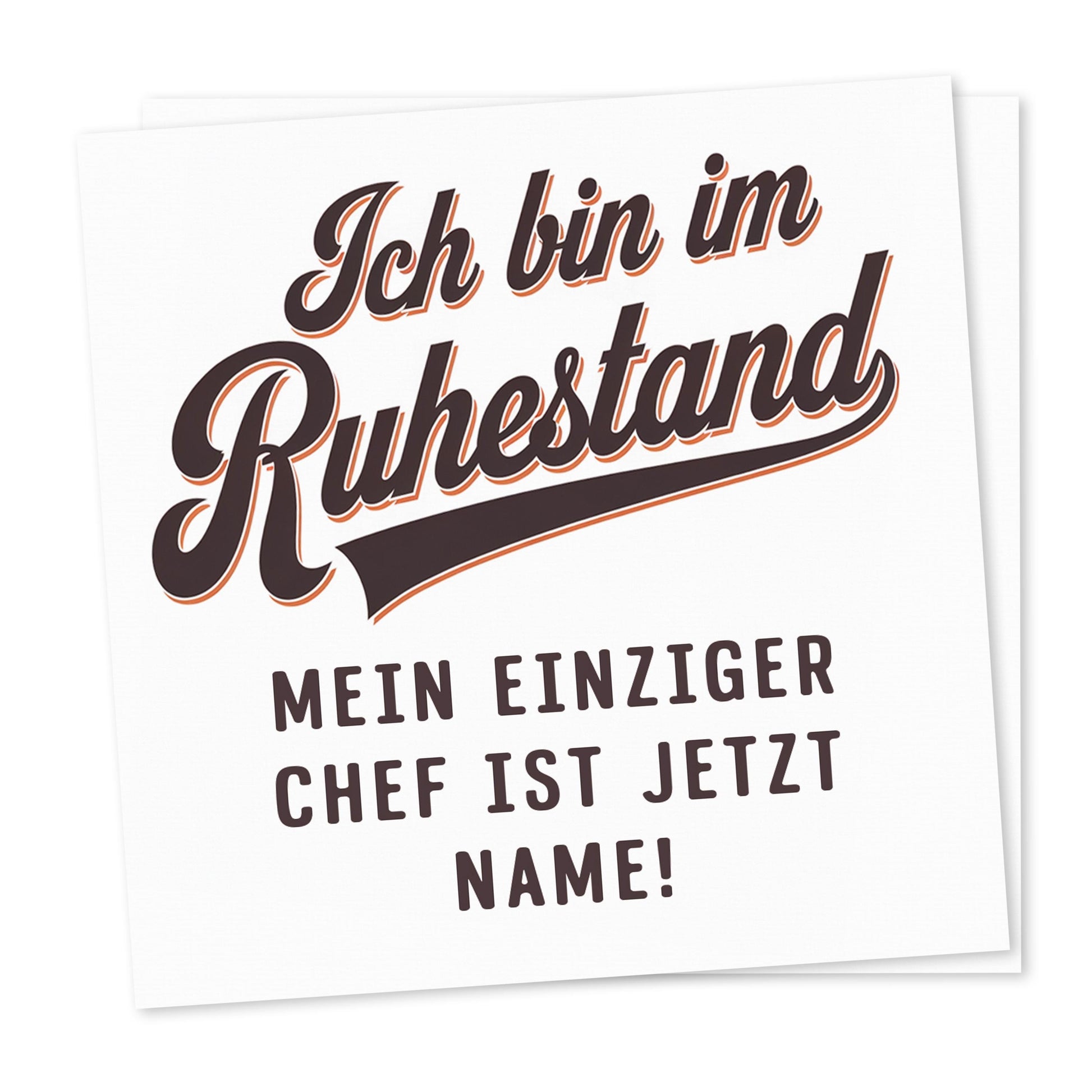 Rente Geschenk Mann Bieretiketten personalisiert Flaschenetikett Bier Rentner Ruhestand selbstklebende Etiketten 2 Stück | 9x9 cm