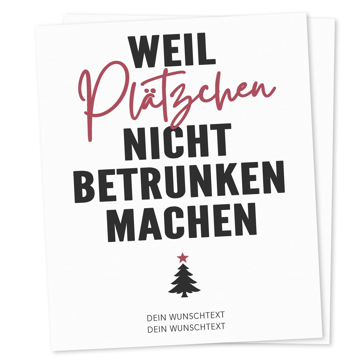 Weinetiketten Weihnachten personalisierte Flaschenetiketten Weihnachtsgeschenk Geschenk Wein Etiketten selbstklebend 2 Stück | 10x12 cm