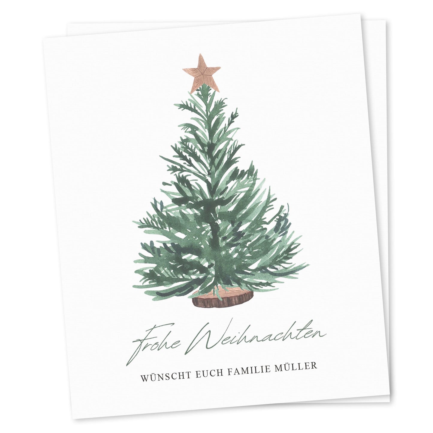 Weihnachtsgeschenk Weinetiketten personalisiert Weihnachtsbaum Weihnachten Geschenk Wein Etiketten selbstklebend 2 Stk. | 10x12 cm