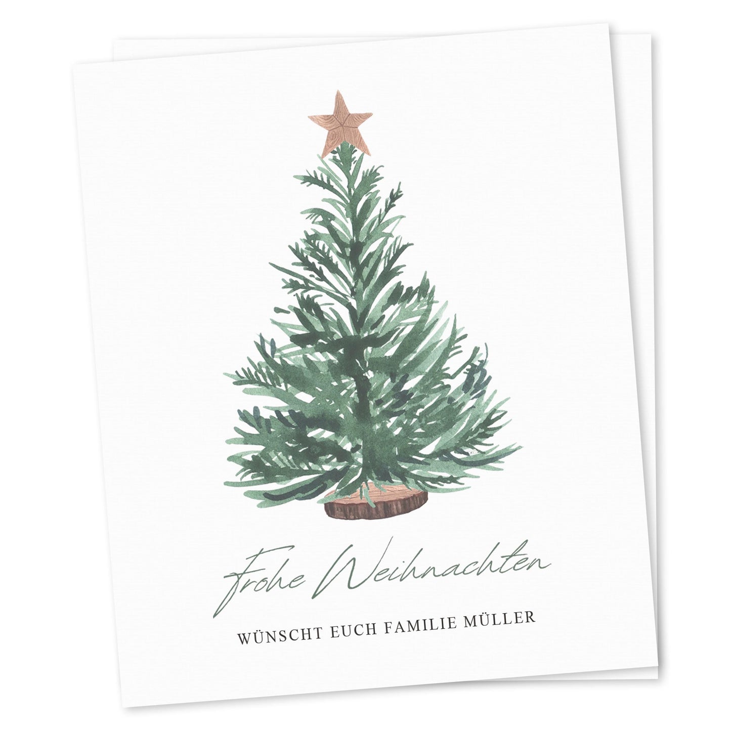 Weihnachtsgeschenk Weinetiketten personalisiert Weihnachtsbaum Weihnachten Geschenk Wein Etiketten selbstklebend 2 Stk. | 10x12 cm