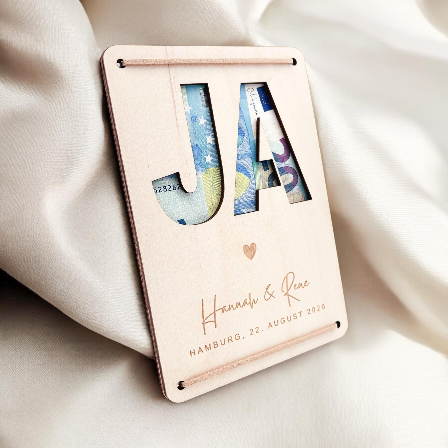 Hochzeitsgeschenk Geld Hochzeit personalisierte Geldgeschenk Verpackung Hochzeitsgeschenk für Brautpaar Geschenk Geschenkkarte aus Holz