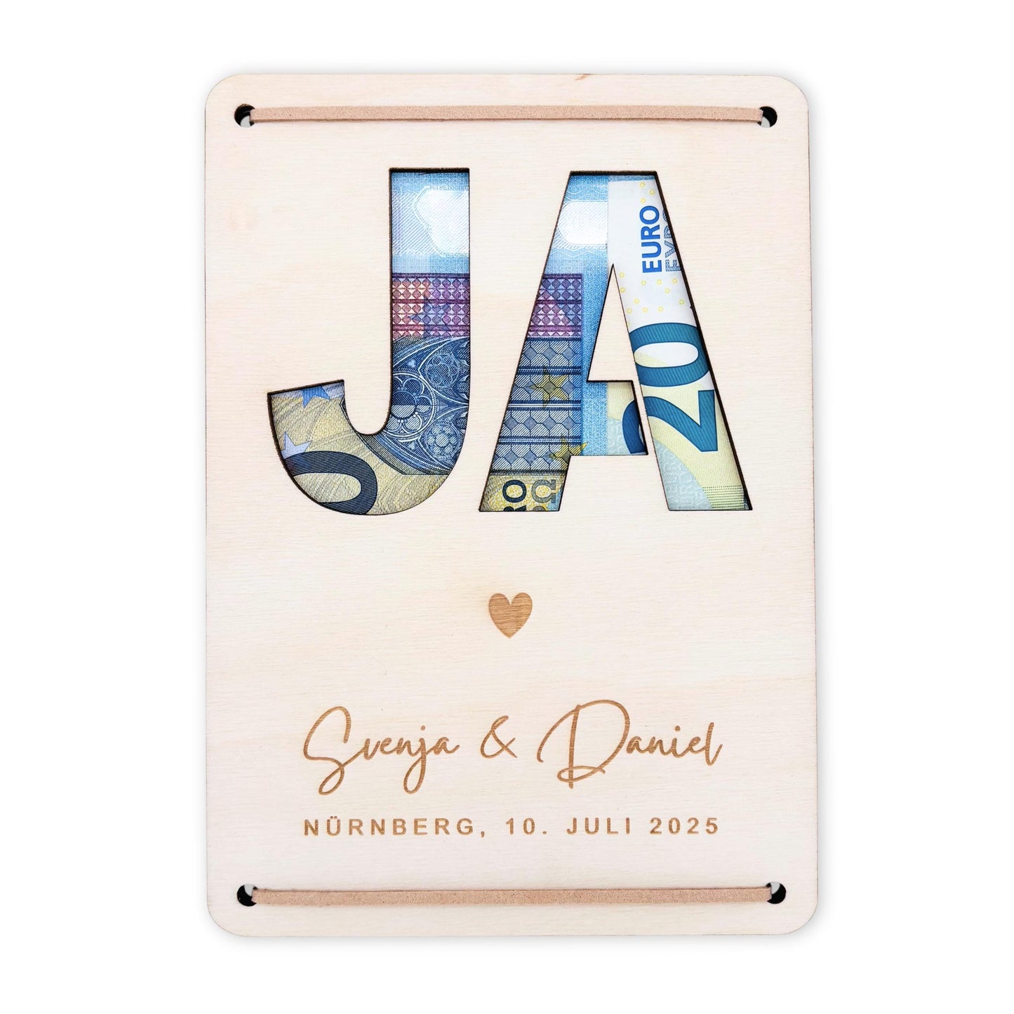 Hochzeitsgeschenk Geld Hochzeit personalisierte Geldgeschenk Verpackung Hochzeitsgeschenk für Brautpaar Geschenk Geschenkkarte aus Holz