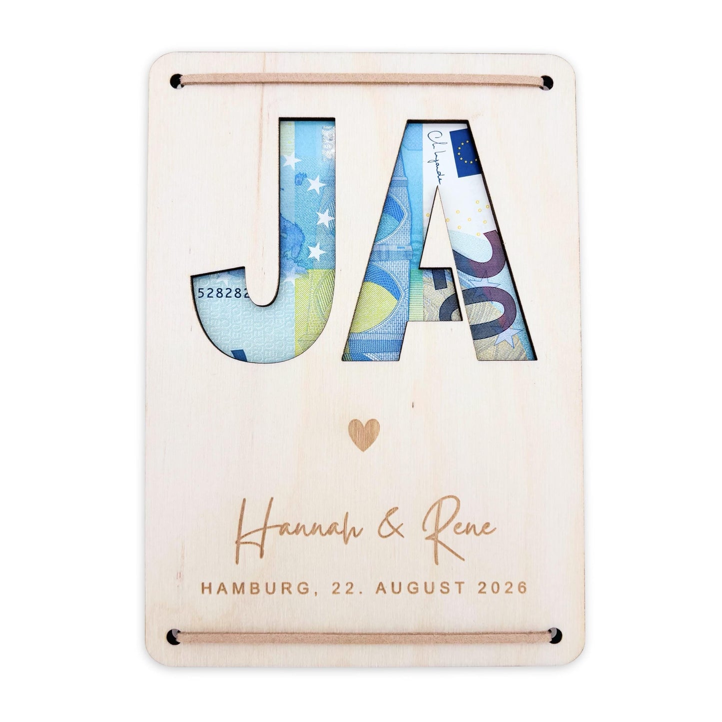 Hochzeitsgeschenk Geld Hochzeit personalisierte Geldgeschenk Verpackung Hochzeitsgeschenk für Brautpaar Geschenk Geschenkkarte aus Holz