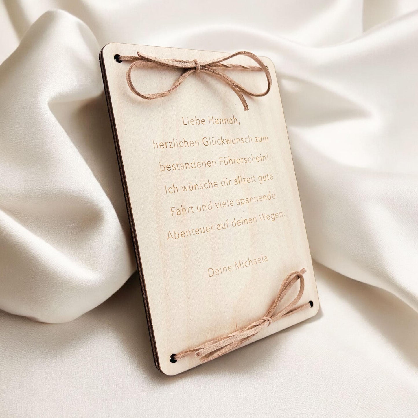 Tankgutschein Geschenk Geldgeschenk Tanken Geburtstag personalisierte Geld Verpackung Spritgeld Geschenkkarte Holz 12x17 cm