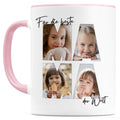 Mama Geschenk zum Geburtstag personalisierte Tasse mit Fotos der Kinder Beste Mama der Welt Muttertagsgeschenk