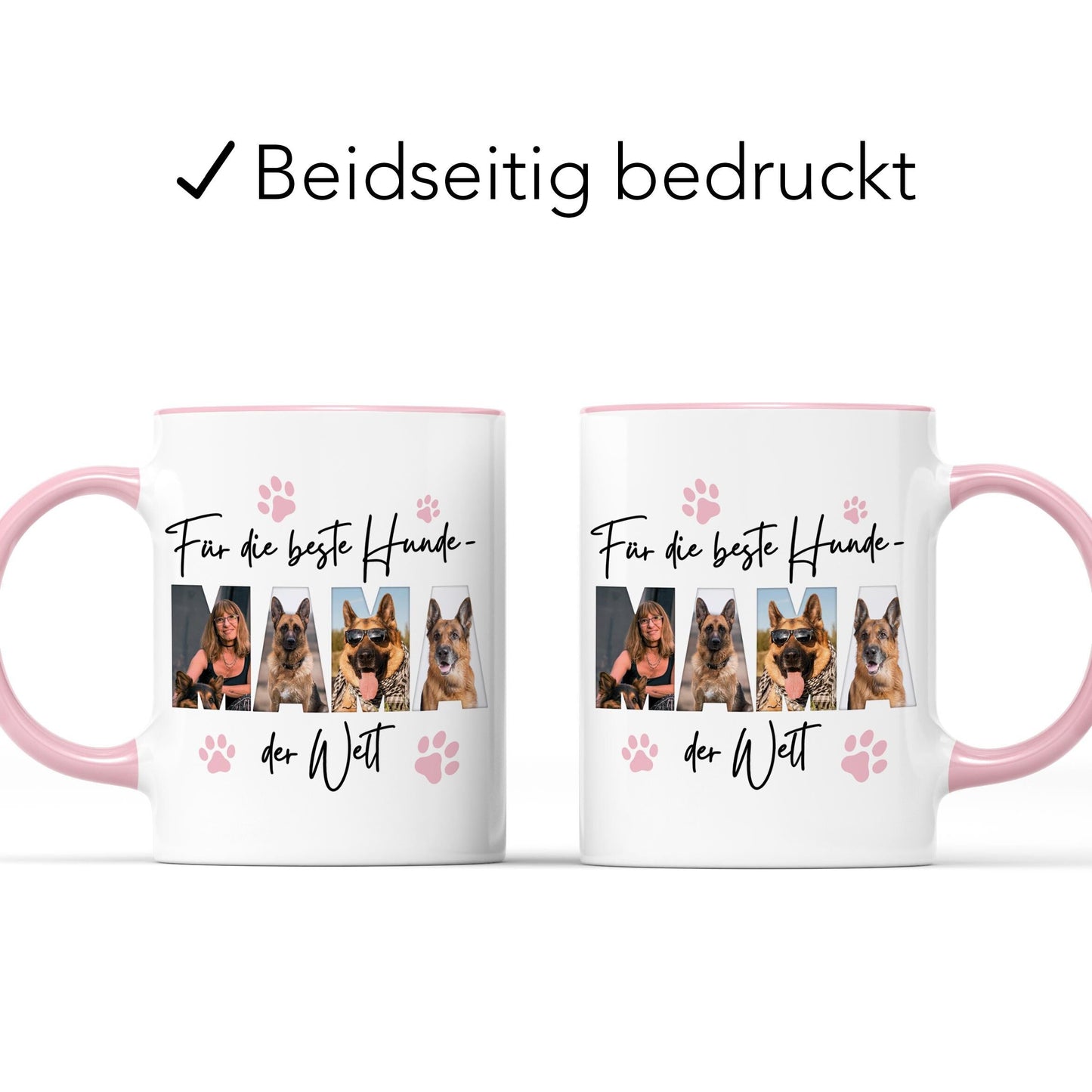 Hundemama Tasse Hund personalisiert mit Foto Hundebesitzerin Geschenk Fototasse Hundeliebhaberin Hundetasse lustig