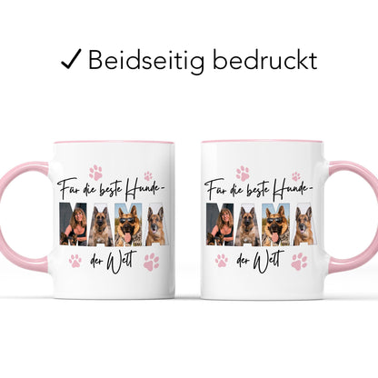 Hundemama Tasse Hund personalisiert mit Foto Hundebesitzerin Geschenk Fototasse Hundeliebhaberin Hundetasse lustig