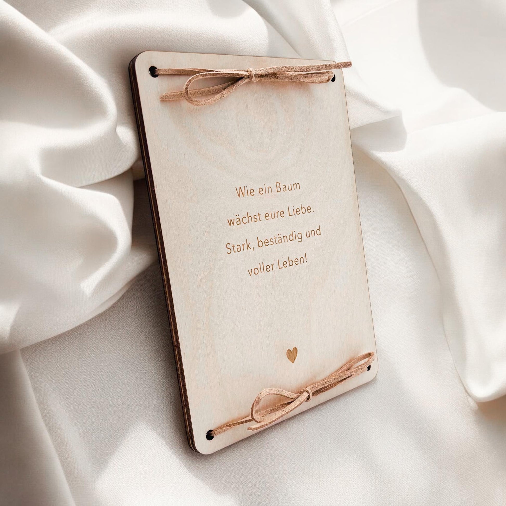 Geldbaum Hochzeit personalisiertes Geldgeschenk Hochzeit Hochzeitsgeschenk für Brautpaar Geld Geschenk Geschenkkarte aus Holz 12x17 cm