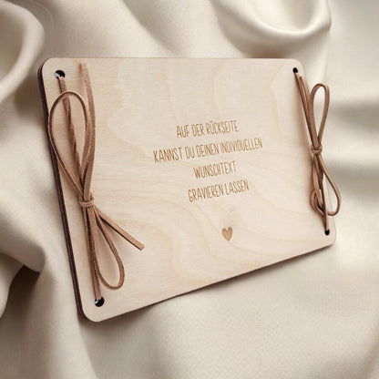 Geldgeschenk Reise Geschenk Reisegutschein Geburtstag personalisierte Geld Verpackung Urlaub Reisekasse Geschenkkarte aus Holz 12x17 cm