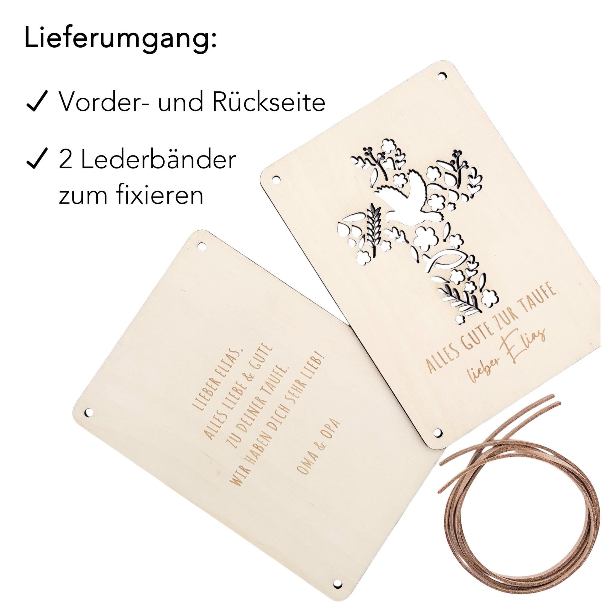 Taufkarte Taufgeschenk Geld Taufe personalisierte Geldgeschenk Verpackung Geschenk Kreuz Geschenkkarte aus Holz 12x17 cm