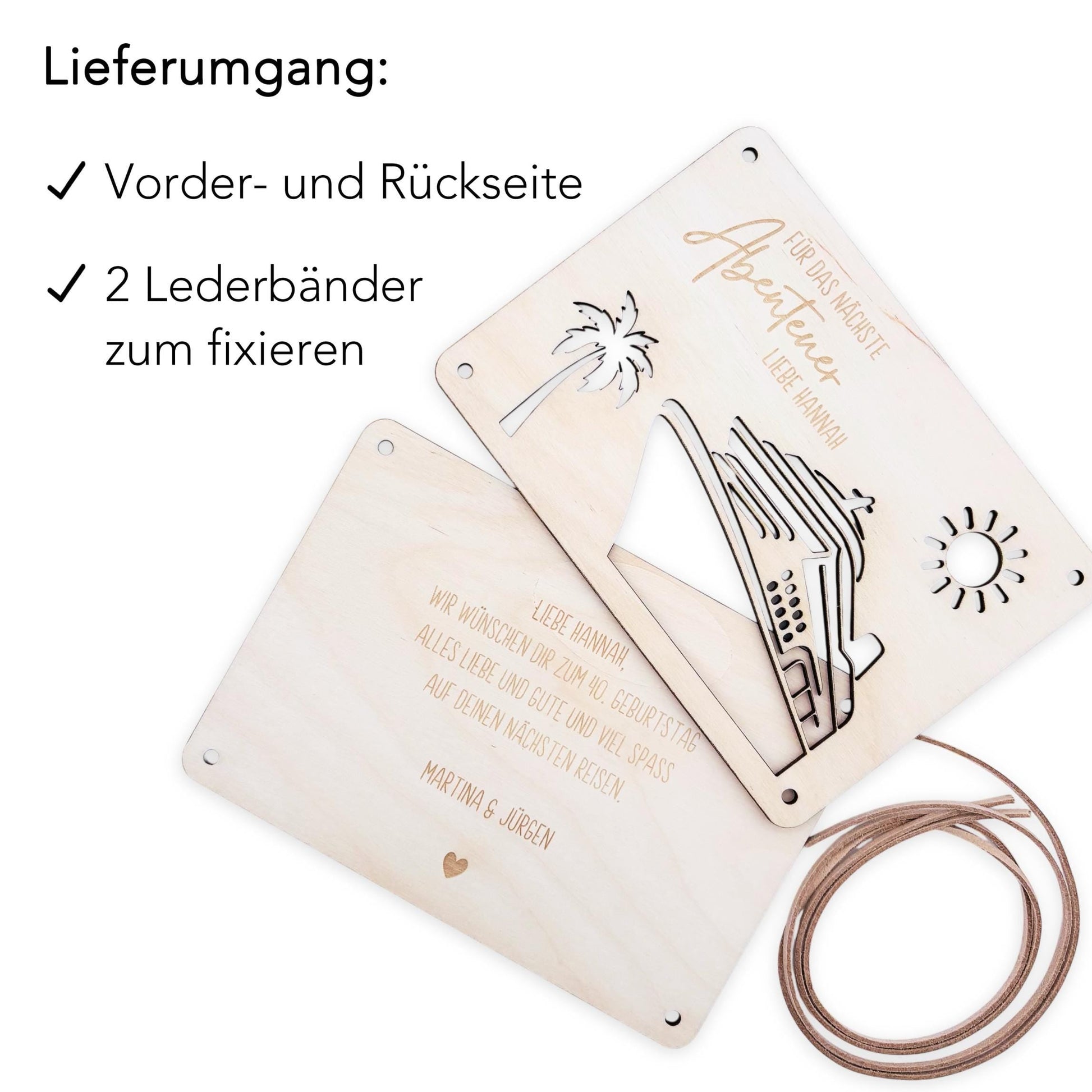 Kreuzfahrt Geldgeschenk Reise Schiffsreise personalisierte Geld Verpackung Urlaub Reisegutschein Reisekasse Geschenkkarte aus Holz 12x17