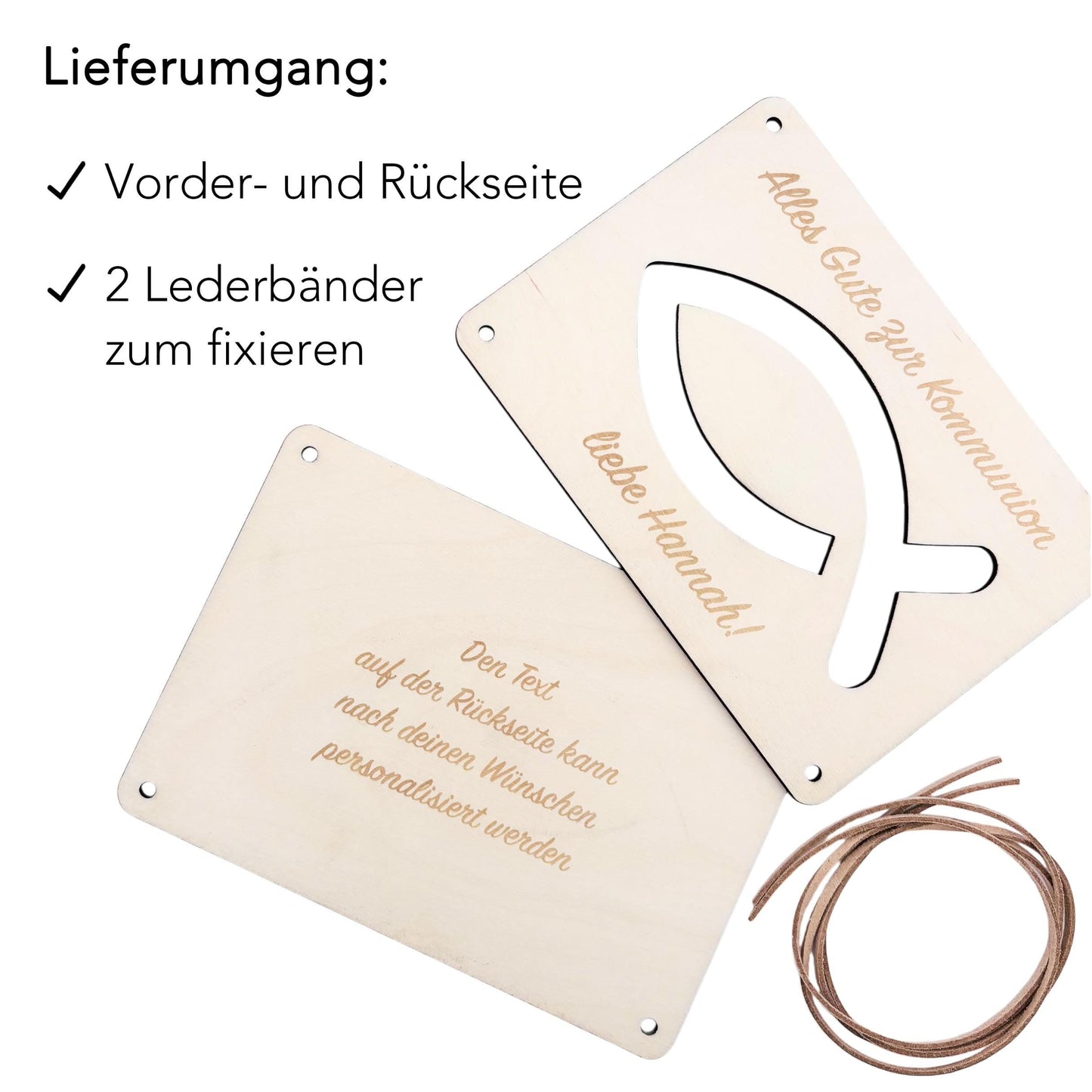 Geldgeschenk Kommunion Geschenk Junge Mädchen personalisierte Geld Verpackung Erstkommunion Geschenkkarte aus Holz 12x17 cm