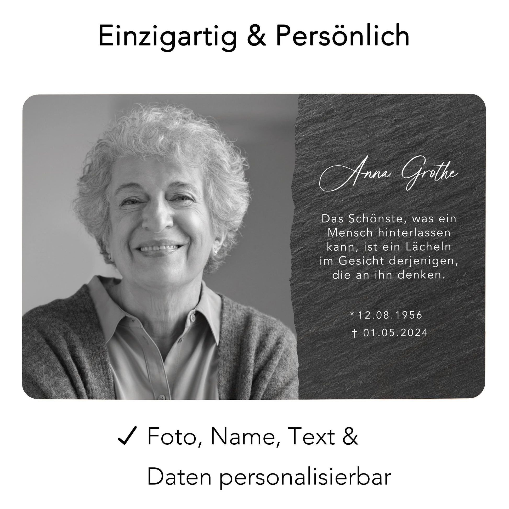 Trauergeschenk Andenken personalisierte Trauerbox Erinnerungsbox Erinnerungskiste Holzkiste Geschenk für Angehörige Holzbox 30x20x13 cm
