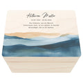 Trauergeschenk Trauerbox personalisiertes Andenken Erinnerungsbox Erinnerungskiste Holzkiste Geschenk für Angehörige Holzbox 30x20x13 cm