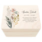 Erinnerungskiste Trauer Trauergeschenk personalisierte Trauerbox Andenken Wildblumen Holzkiste Geschenk Angehörige Holzbox 30x20x13 cm