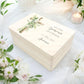 Erinnerungskiste Kommunion Erinnerungsbox Erstkommunion Mädchen Junge personalisierte Geschenk Holzkiste mit Deckel Holzbox 30x20x13 cm