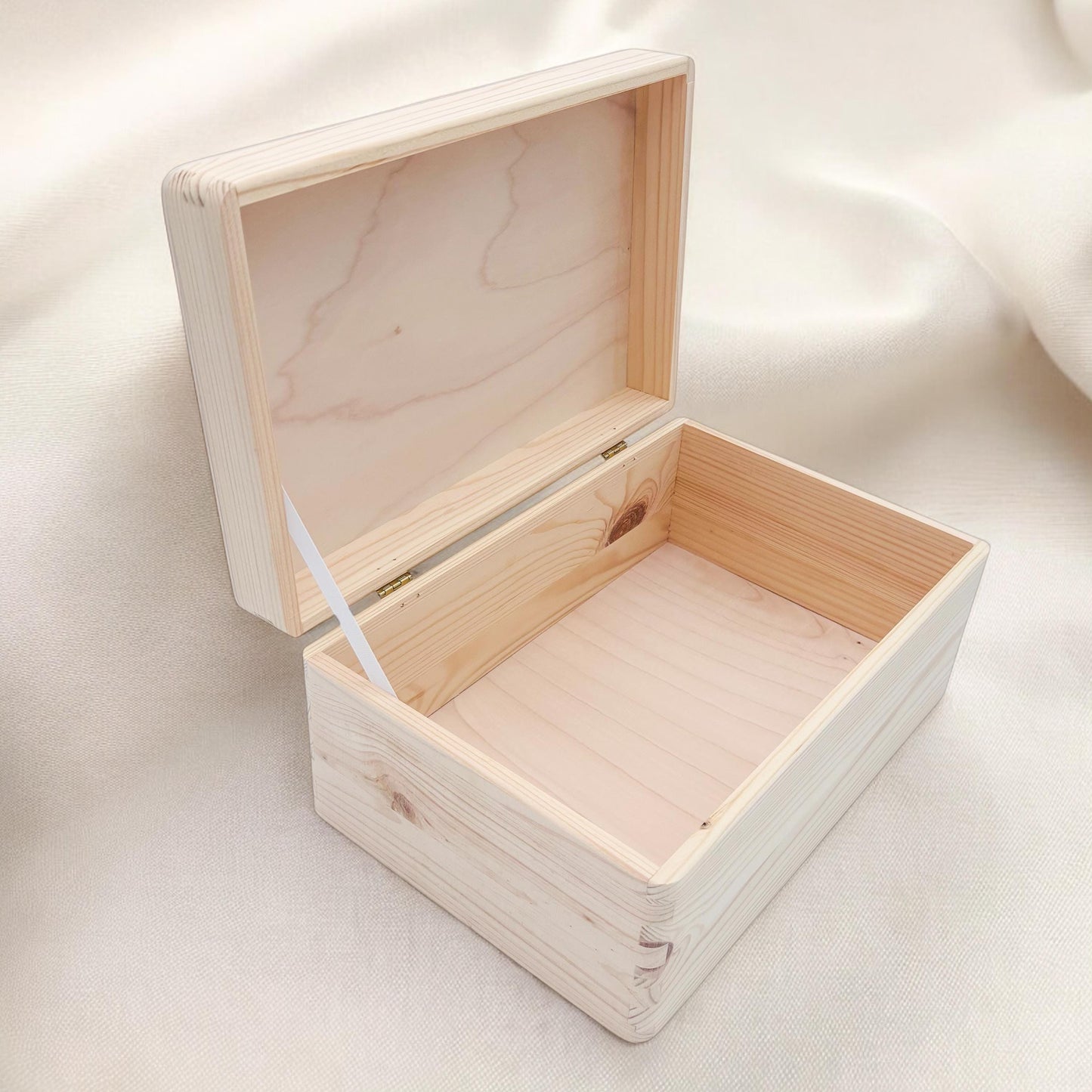 Erinnerungskiste Taufe Geschenk personalisierte Taufbox Taufgeschenk Junge Mädchen Arche Noah Holzkiste mit Deckel Holzbox 30x20x13 cm