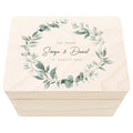 Erinnerungskiste Hochzeit personalisiertes Hochzeitsgeschenk für Brautpaar Holzkiste Erinnerungsbox Geschenkkiste Geschenkbox 30x20x13 cm