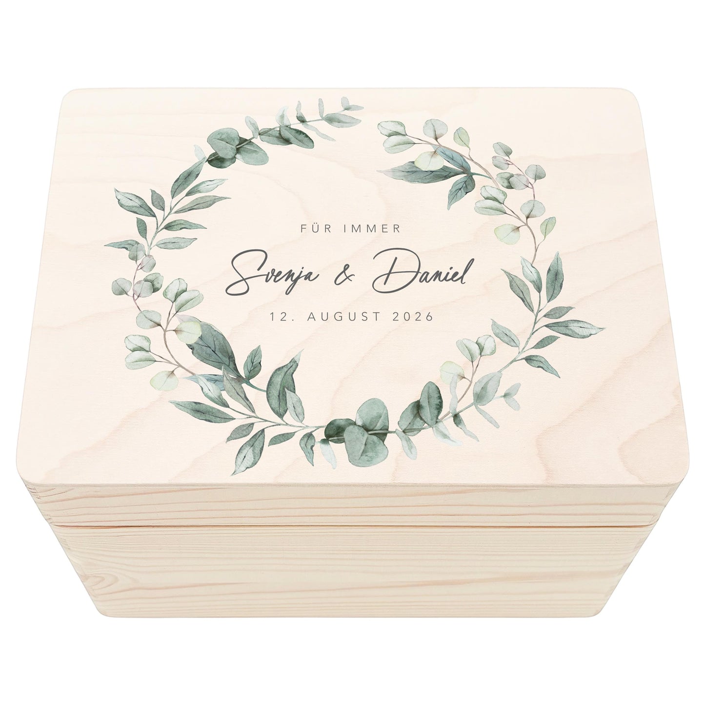 Erinnerungskiste Hochzeit personalisiertes Hochzeitsgeschenk für Brautpaar Holzkiste Erinnerungsbox Geschenkkiste Geschenkbox 30x20x13 cm