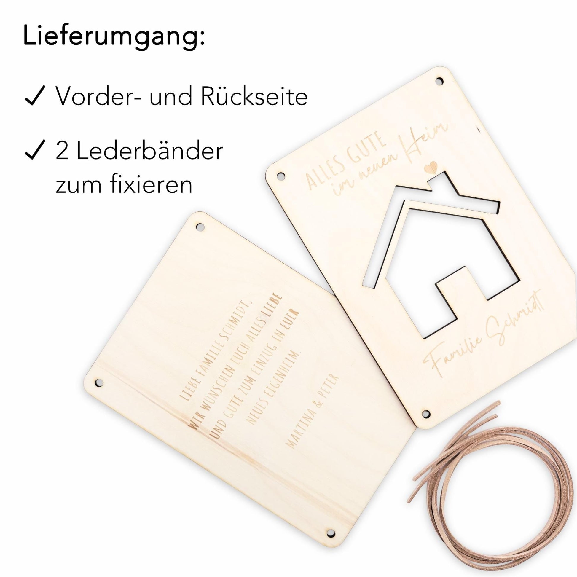 Geschenk Einzug Geldgeschenk personalisiertes Einweihungsgeschenk Haus Wohnung Geld Verpackung Einzugsgeschenk aus Holz 12x17 cm