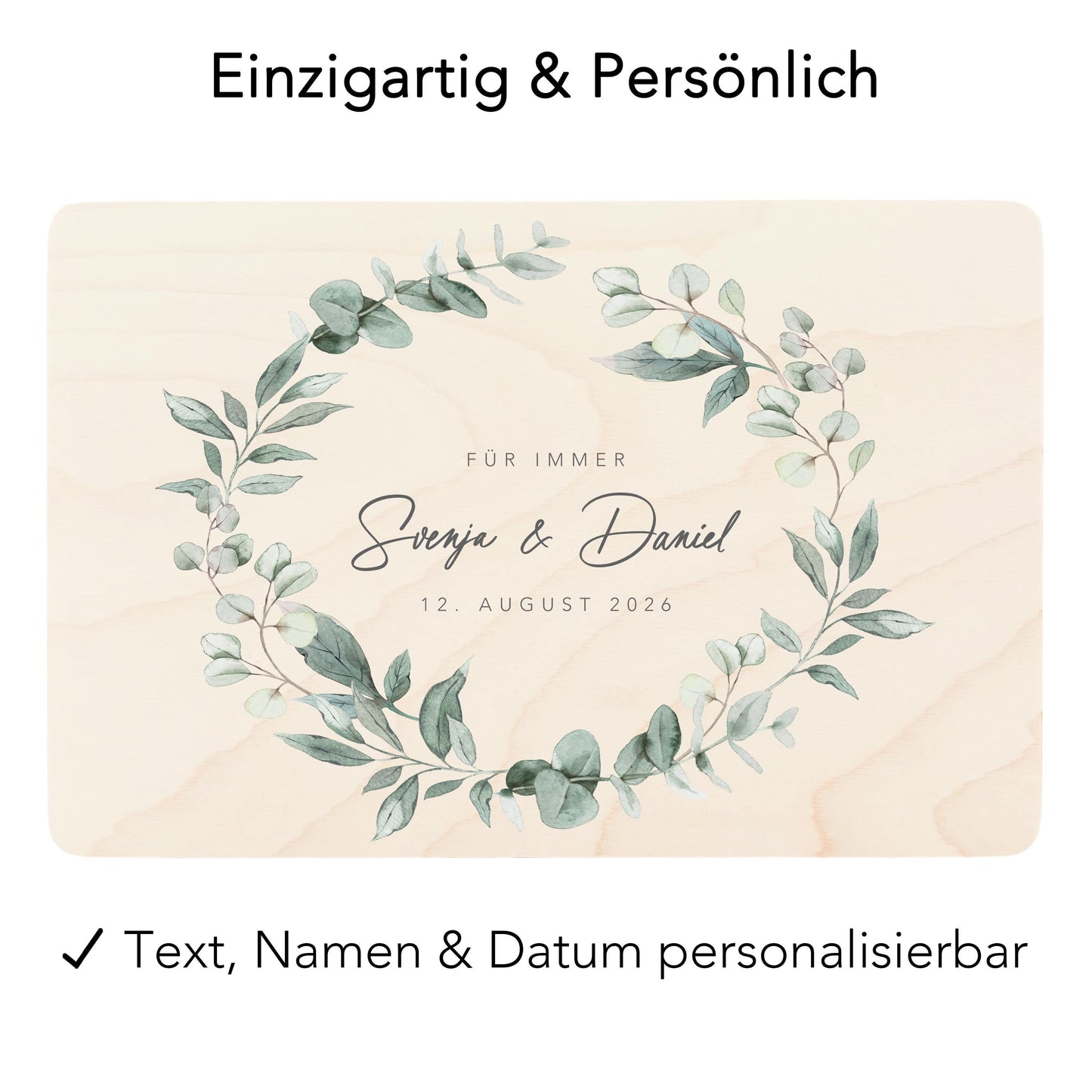 Erinnerungskiste Hochzeit personalisiertes Hochzeitsgeschenk für Brautpaar Holzkiste Erinnerungsbox Geschenkkiste Geschenkbox 30x20x13 cm